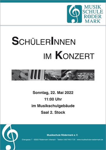 Plakat Musikschulkonzert